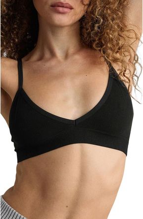 Lunya Seamless Bare Bralette in Immersed Black at Nordstrom, Size X-Large
