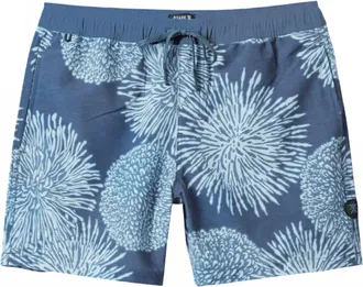Roark Mens Shorey Boardshort In Deep Blue Floral
