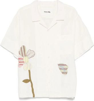 Story mfg. Story mfg., Heren, Overhemden, Beige, Maat: M Katoen