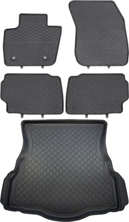 OEM Ford Mondeo V Liftback Hatchback Desde Enero De 2015. Juego De Alfombrillas De Goma Para Coche Y Maletero