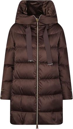 Herno A-Shape Donsjas - Dames - Dons jassen - Bruin - M - Polyester - Jassen