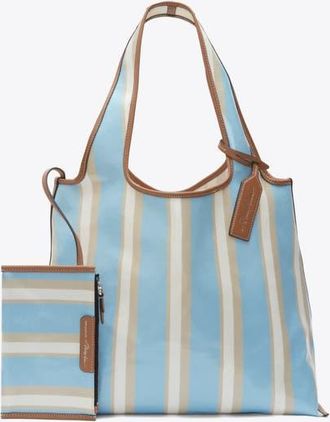 3.1 Phillip Lim Dual Stripe Market Tote in Blue-Pink Multi at Nordstrom