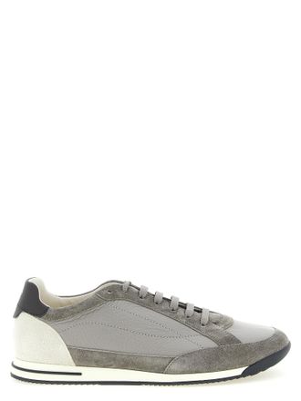 Brunello Cucinelli Mens Deer And Suede Sneakers