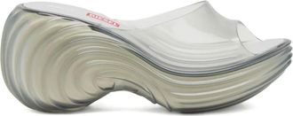 Diesel x Melissa Quantum swirl sandals - women - Rubber/PVC/Polyurethane/PVC/Polyvinyl Acetate (PVA) - 40 - Grey
