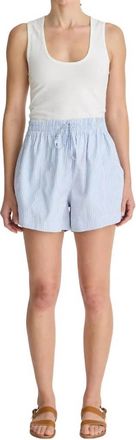 Apiece Apart Trail Short In Blue And White Stripe