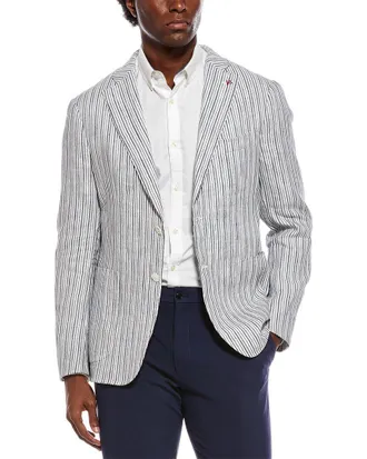Isaia Linen & Silk-Blend Jacket