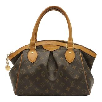 Louis Vuitton Brown Monogram Handbag Tote Bag (Pre-Owned)