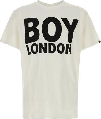 Boy London logo-print T-shirt - unisex - Fabric - S - White