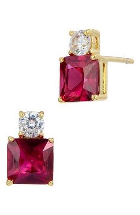 Savvy Cie Jewels Cubic Zirconia Birthstone Stud Earrings in July at Nordstrom Rack