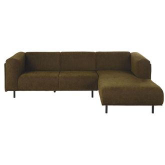 Maisons du monde Sof&aacute; cheslong de pana verde oliva