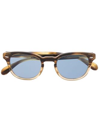 Oliver Peoples Sheldrake sunglasses - men - Acetate - 49 - Brown