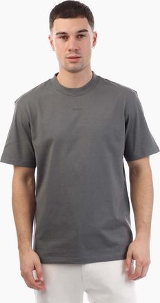 HUGO BOSS Mens Logo Print T Shirt - Grey - Size: 38