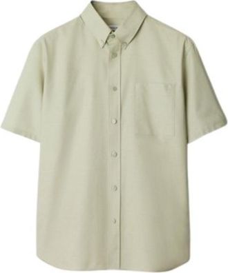 Burberry Mens Relaxed Fit Cotton Oxford Shirt, Size Medium