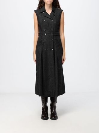 Crida Milano Cadore Sleeveless Wool Flannel Midi Wrap Dress