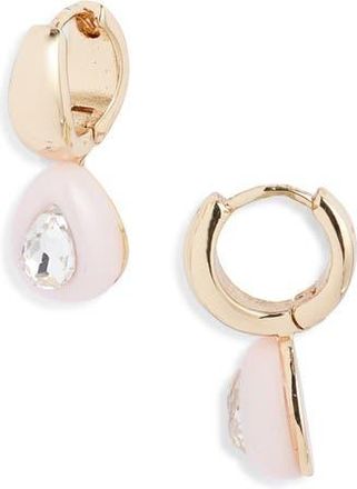 Nordstrom Crystal Drop Earrings in Blush- Gold at Nordstrom Rack