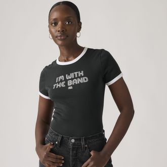 Levi's Graphic Rickie Tee - Womens - L - Black