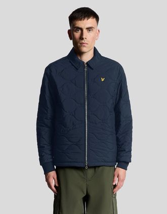 Lyle & Scott Lyle And Scott Mens Water Resistant Ripstop Quilted Jacket - Navy - Size: 38/Regular