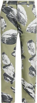 Market Talus graphic-print cotton trousers - men - Cotton - 32 - Green