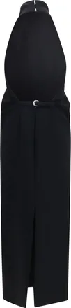 Khaite Womens Roxanne Dress Black Polyester