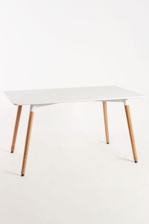Regalos Miguel Estilo N&oacute;rdico - Mesa Tower Rectangular 120 X 80 Cm - Blanco