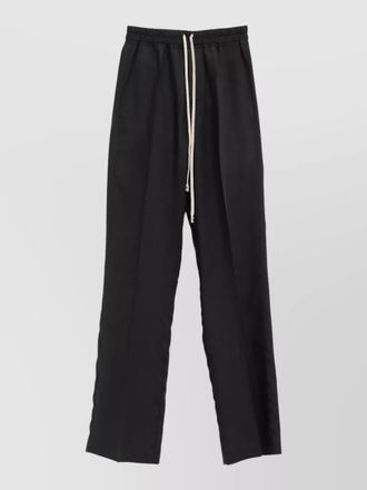 Rick Owens straight leg trousers nylon and silk blend
