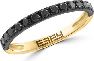 Effy 14K Gold Black Diamond Ring - 0.4ct. at Nordstrom Rack, Size 7