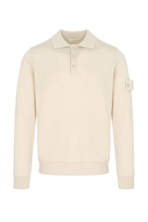 Stone Island GHOST 5100076 KNITTED POLO Size: XXL, colour: BEIGE