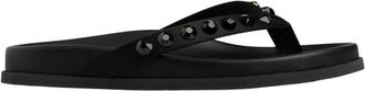 Pedro Garcia Devika Sandalen - Dames - Slippers - Zwart - 37 EU - Satijn - Schoenen