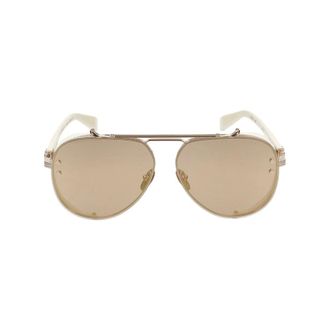 Balmain Sunglasses, unisex, Yellow, Size: 62 MM Captaine Gold Sunglasses