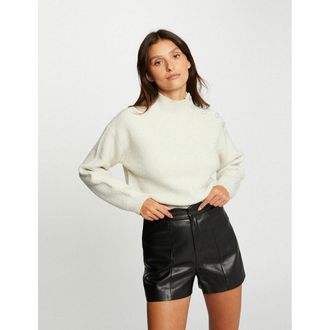 Morgan Trui met opstaande kraag in fijn tricot