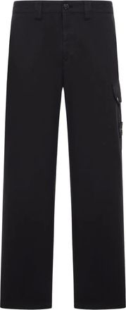 Stone Island Pantaloni dritti con tasche cargo - Nero