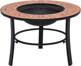 vidaXL Braciere a Mosaico Terracotta 68 cm in Ceramica - Vidaxl