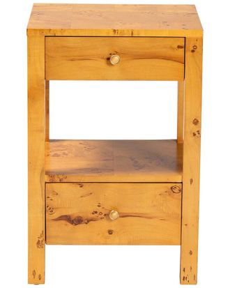 Baxton Studio Azmi Modern & Contemporary Wood 2-Drawer Nightstand