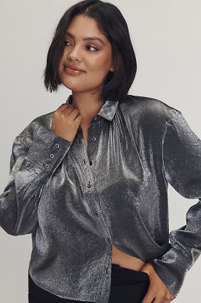 Pilcro Liquid Shine Buttondown Shirt