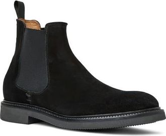 Aquatalia Prospero Water Resistant Chelsea Boot in Black Suede at Nordstrom, Size 10.5