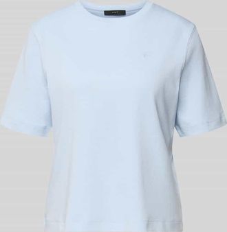 Oui T-Shirt mit Logo-Stitching Modell SVEHA in Hellblau, Gr&ouml;&szlig;e 34