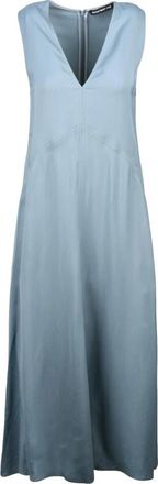 Department Five Dualist Midi Jurk - Dames - Casual kleedjes - Blauw - XS - Kleedjes