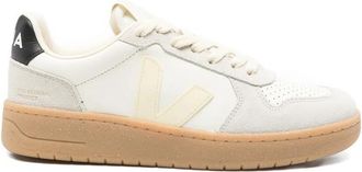 Veja White Color Block Sneakers