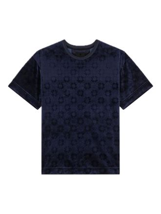 Givenchy T-shirt met logo-reli&euml;f - Blauw