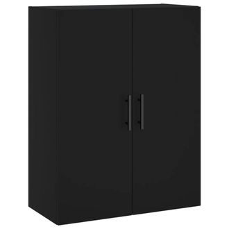 Berkfield Home Wall Mounted Cabinet Black 69.5x34x90 cm