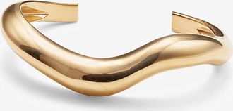 Agmes Manschette aus goldenem Silber Astrid Medium