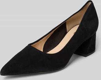 H&ouml;gl Pumps aus Leder mit Blockabsatz in Black, Gr&ouml;&szlig;e 37