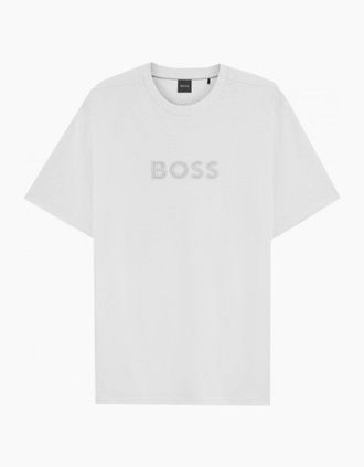 HUGO BOSS Mens Hugo Boss Mens White Terrace Logo T-shirt - Size: 38
