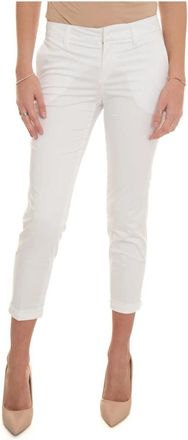 Fay Capri Chino Broek - Dames - Vrijetijds broeken - Wit - W32 - Katoen - Broeken