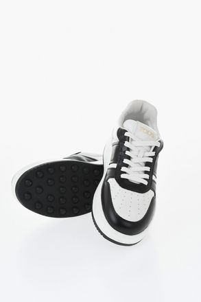 Tod's Sneakers Basse in Pelle Bicolore con Platform 5cm Tods