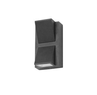 Forlight Forlight - Aplique Ip54 Loyd Double Emission Led 4.1w 3000k Negro 155lm