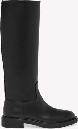 Gianvito Rossi Ascott Boots in Black Calf Leather at Nordstrom, Size 37.5