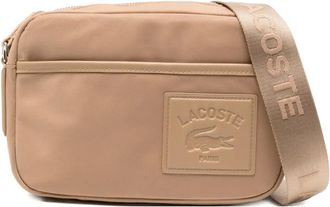 Lacoste Borsa a tracolla con applicazione - Toni neutri