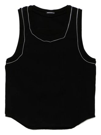 Undercover Katoenen gilet - Zwart
