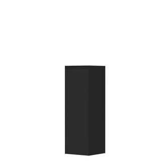 Bernacchini Badkamerkast - 35x35x106cm - 1 deur - Links en rechtsdraaiend - greeploos - MDF lak - zwart mat